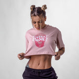 Cropped Oversized Conforto Beast Mode Beauty SB Skull Rosa