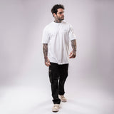 Camiseta T-shirt Oversized Conforto Beast Mode Laze Ape Branco