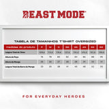 Camiseta T-Shirt Oversized Conforto Beast Mode Wsa Off-White