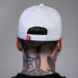 Boné Snapback Aba Reta Beast Mode Gringo Branco
