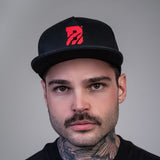 Boné Snapback Aba Reta Beast Mode Bred Preto