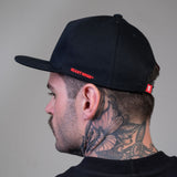 Boné Snapback Aba Reta Beast Mode Bred Preto
