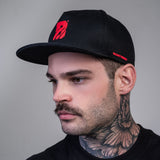 Boné Snapback Aba Reta Beast Mode Bred Preto