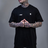 Camiseta T-Shirt Oversized Conforto Beast Mode Arnld Work Ass Preta